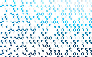 Light BLUE vector cover in polygonal style. Beautiful illustration with triangles in nature style. Pattern can be used for websites.