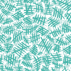 Fun and colorful abstract doodle seamless pattern - hand drawn sketches - great for folk modern wallpaper, textiles, backgrounds, invitations, packaging design projects. Vector surface pattern design.