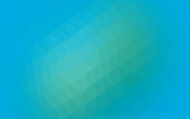 Obraz premium Light Blue, Green vector abstract polygonal layout. Triangular geometric sample with gradient. Brand new design for your business.