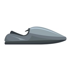 Futuristic jet ski icon. Flat illustration of futuristic jet ski vector icon for web design