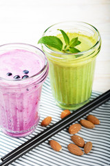 Tasty fresh smoothies
