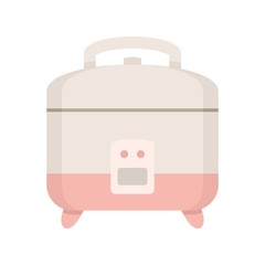Rice cooker icon. Flat illustration of rice cooker vector icon for web design