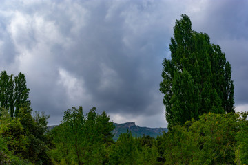 Cielos nublados de Benizar en Moratalla(España)