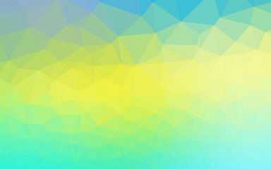 Fototapeta na wymiar Light Blue, Yellow vector polygon abstract layout. Triangular geometric sample with gradient. Brand new design for your business.