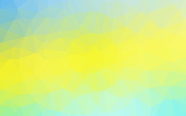 Light Green, Yellow vector abstract polygonal cover. Colorful illustration in abstract style with gradient. New texture for your design.