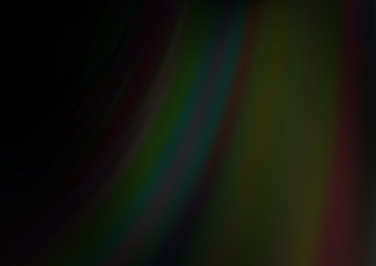 Dark Black vector background with bent ribbons. Modern gradient abstract illustration with bandy lines. Textured wave pattern for backgrounds.