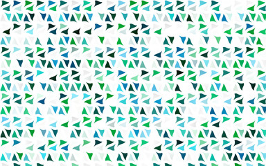 Light Blue, Green vector cover in polygonal style. Beautiful illustration with triangles in nature style. Modern template for your landing page.