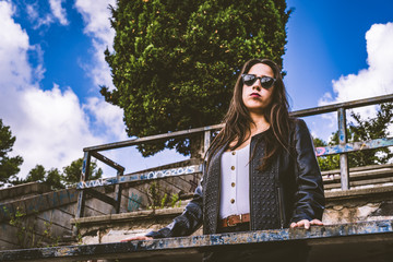 Old style fashion portrait