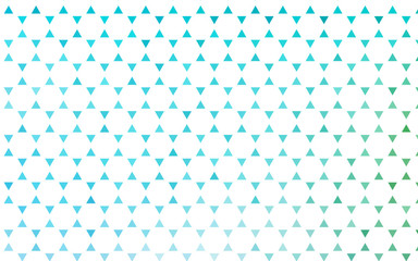 Light Blue, Green vector seamless background with triangles. Decorative design in abstract style with triangles. Template for business cards, websites.