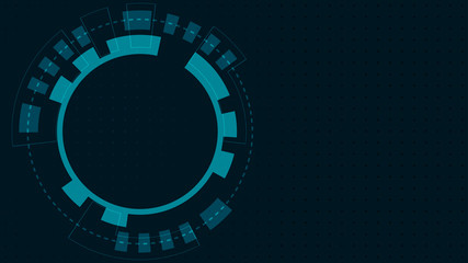 Abstract Digital Technology Cycle background.Business growth transformation to digital and Successful financial technology.