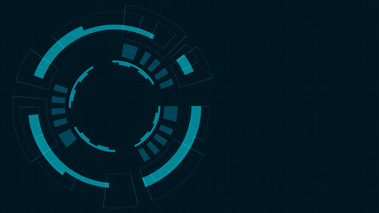 Abstract Digital Technology Cycle background.Business growth transformation to digital and Successful financial technology.