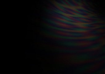 Dark Black vector glossy bokeh pattern. Modern geometrical abstract illustration with gradient. A completely new design for your business.