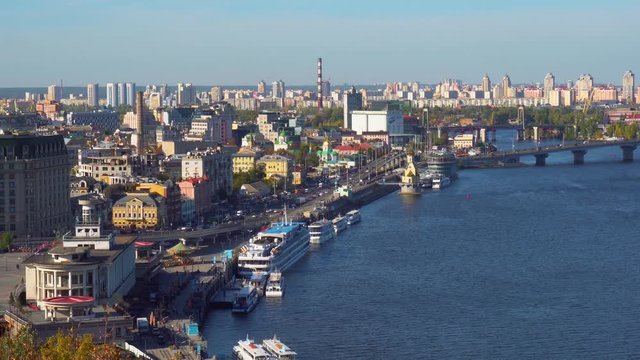 Kiev city capital of Ukraine landscape