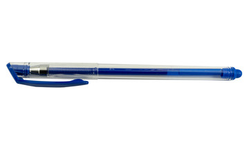 Pen used for writing Use ink to write on a flat surface such as paper. There are many colors to choose from, such as blue, red, black, green.