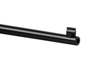 Singleshot rifle with wooden butt  isolated on white background.