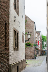 MAASTRICHT, THE NETHERLANDS - june 10, 2018: Street view of Buildings around Maastricht, Netherlands.