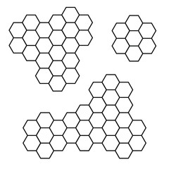 Honeycomb icon vector. Simple Honeycomb design on white background.