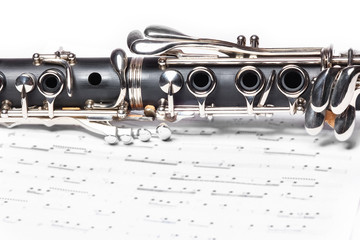 Obraz premium clarinet on a white background