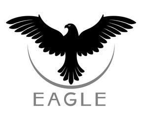 Obraz premium Simple eagle emblem
