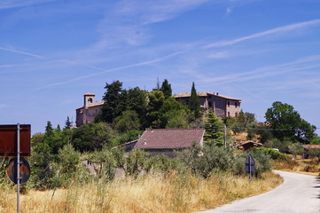 Panorama of Castagnola, Umbria, Italy