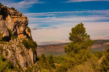 Fototapeta premium E l Calar , icono natural de la aldea de Benizar, Moratalla (España)