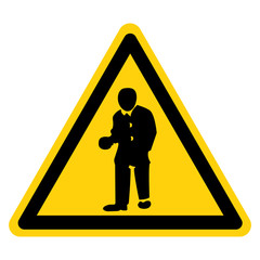 Warning Wear Protective Clothing Symbol Sign,Vector Illustration, Isolated On White Background Label. EPS10
