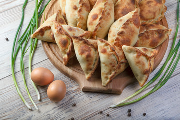 fresh spring rolls with cheese and ham