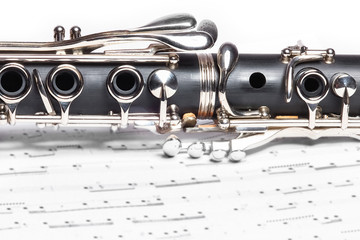 Obraz premium clarinet on a white background