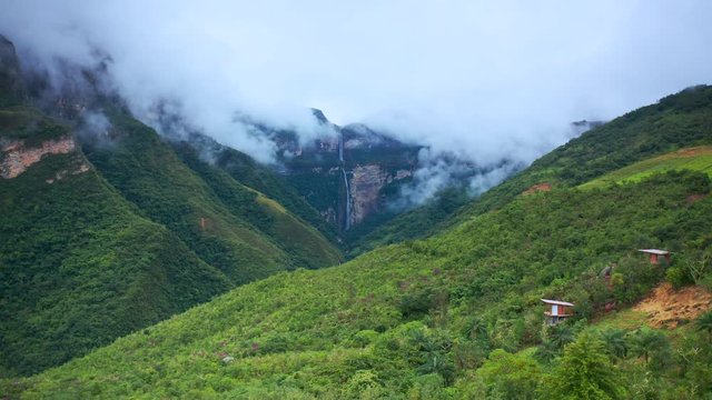 Landscape around Gocta waterfall, Peru