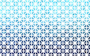Light BLUE vector backdrop with lines, triangles. Triangles on abstract background with colorful gradient. Pattern for commercials.