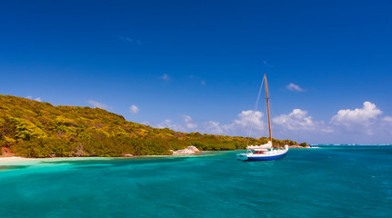 St. Vincent and the Grenadines, The Tobago Cays are a group of islands belonging to St. Vincent and...