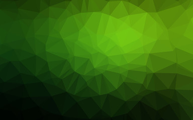 Obraz premium Light Green vector abstract mosaic background. Brand new colorful illustration in with gradient. Template for your brand book.
