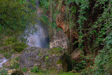 Cascada en Benizar ,Moratalla en la región de Murcia (España)