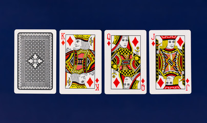 Obraz premium Playing Cards full deck with plain background mockup casino poker