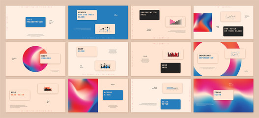 Presentation template design
