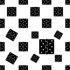 Door Hinge Icon Seamless Pattern, Door Hinge Connects Door With Door Frame
