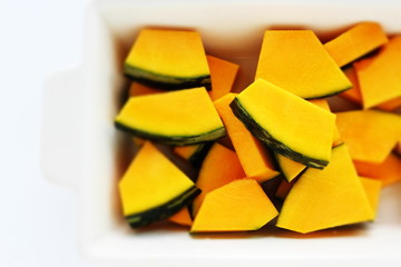 chopped pumpkin for prepared ingredient