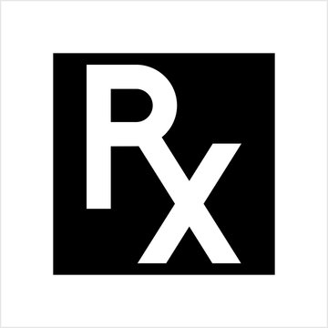 Rx Icon, Rx Pharmacy Icon, Rx Medical Prescription Icon, Rx Medicine Icon