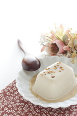 Sesame and tofu for asian healthy food image