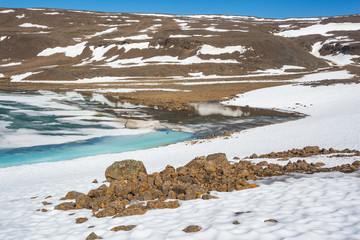 Lake on Putorana Plateau, Taimyr. Krasnoyarsk region