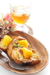 Mango and honey French toast