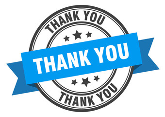 thank you label. thank you blue band sign. thank you