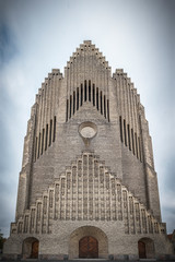 Copenhagen Grundtvigs Church Front Facade in Symmetry