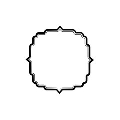 Vintage vector frame isolated element. Handdrawn inky style and vignette vintage sign for social media stories and banners. For layout print design