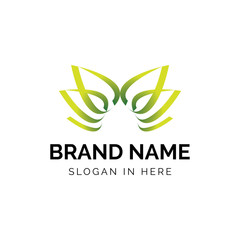 PrintCannabis leaf with bright effect vector logo illustration