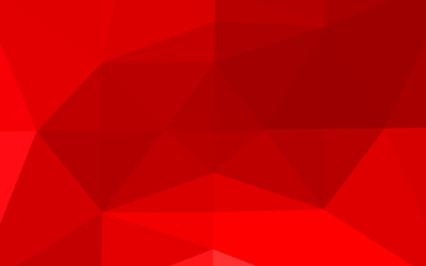Light Red vector polygonal template. Colorful illustration in Origami style with gradient.  New texture for your design.