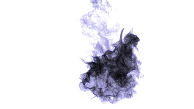 Dark Ink Drop Effect with Alpha Channel