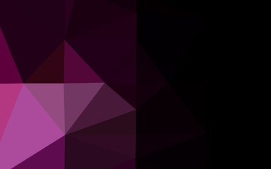 Obraz premium Dark Purple vector abstract polygonal cover. Creative illustration in halftone style with gradient. Completely new template for your business design.