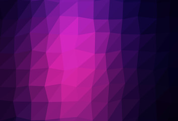 Obraz premium Dark Pink vector shining triangular background.