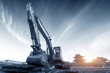 Excavator at work © gui yong nian